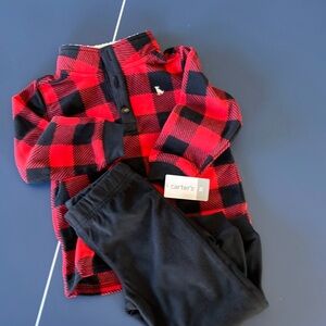Carters 3T checkered sweat suit
